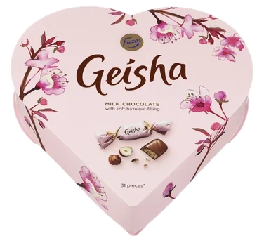 Fazer Geisha Sjokolade Hjerte Gaveeske 225g