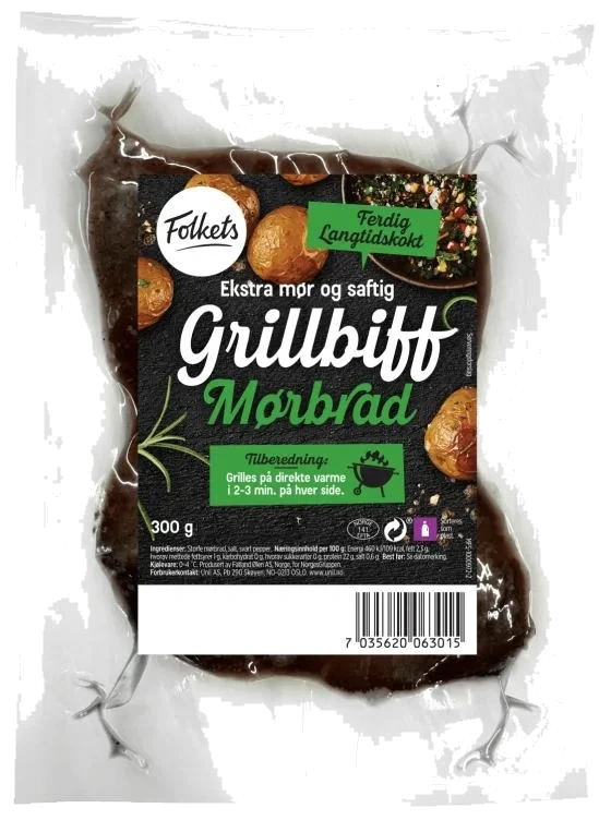 Storfe Grillbiff Sous Vide 300g Folkets