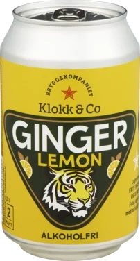 Ginger Lemon 0,33l boks Klokk&Co