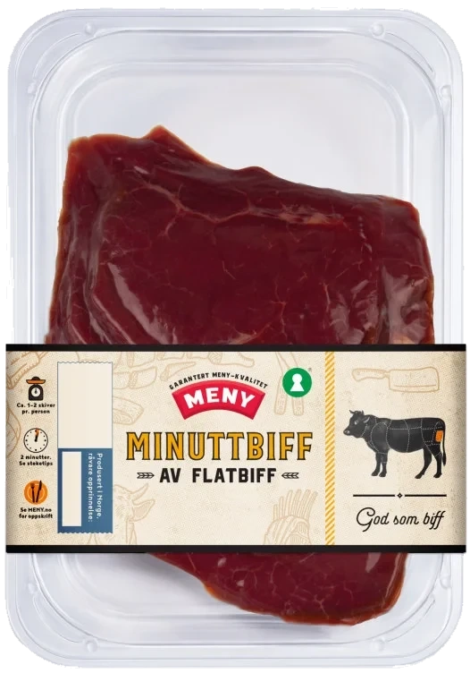 Storfe Minuttbiff Av Flatbiff Ca400g Meny
