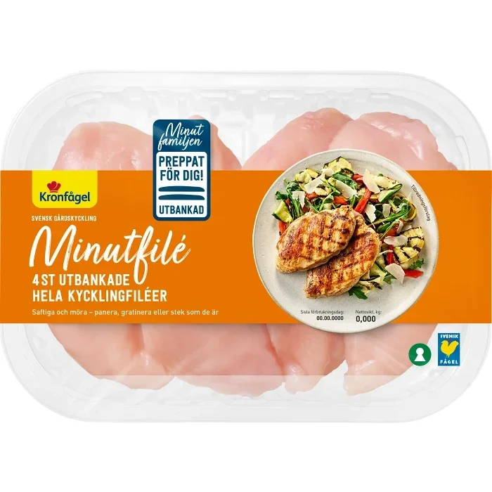 Kyckling minutfilé ca 600g Kronfågel