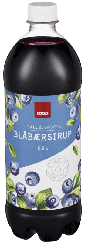 Coop Blåbærsirup 0,9l