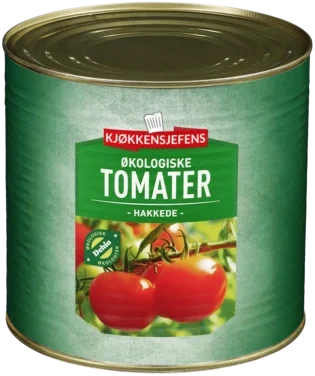 Tomat Hakket Øko 2550g Kjøkkensjefens