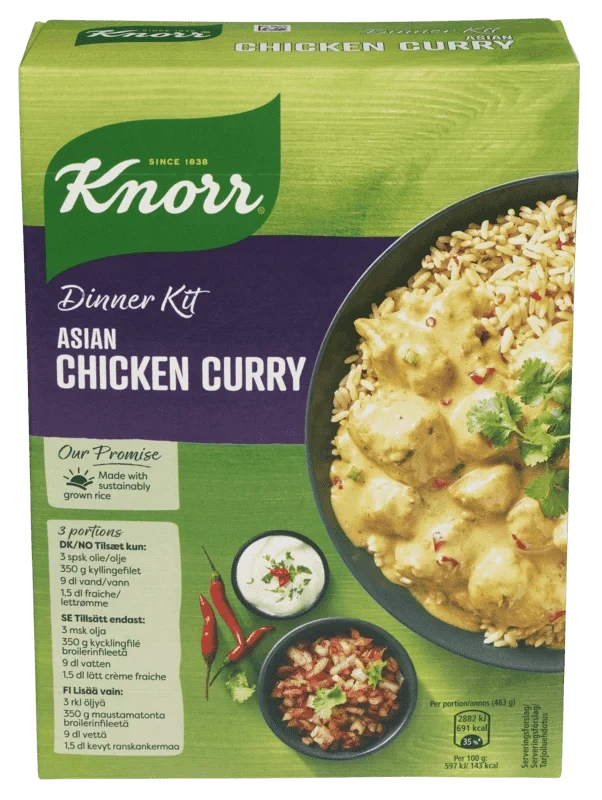 Knorr Chicken Curry 321g Mealkit