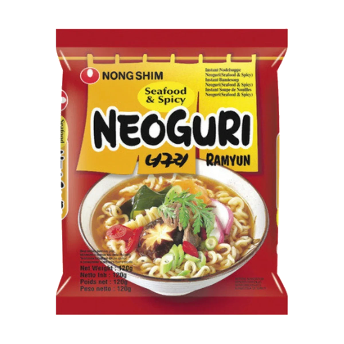 NONGSHIM Neoguri ramyun seafood & spicy 120g