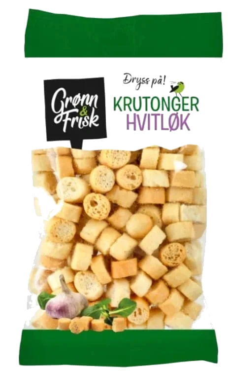 Krutonger Hvitløk 90g Grønn & Frisk
