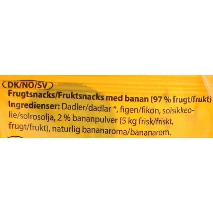 Fruktsnacks Banan