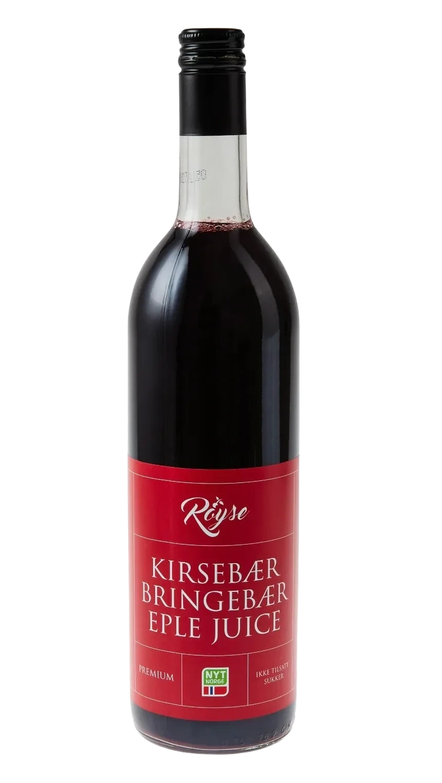 Røyse Premium Kirsebær/bringebær/eple 0,75 l