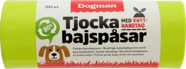 Bajspåse med Knythandtag 50-p Lime