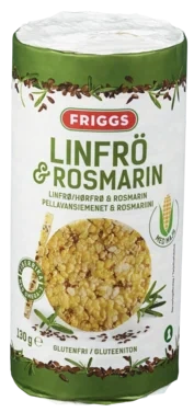 Maiskaker Linfrø&Rosmarin 130g Friggs