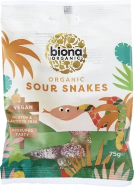 Sour Snakes Godteri Øko