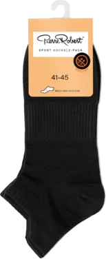 Sport Ankle Socks X2 Black 41-45