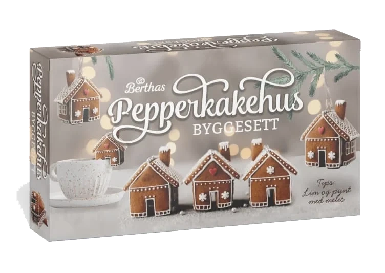 Pepperkakehus Mini Byggesett 320g Berthas