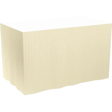 Dukskjørt D-cel 0.72x4m Van 1x5