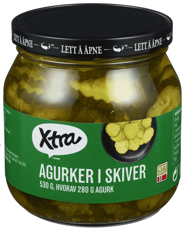 X-tra Agurker i Skiver 530g