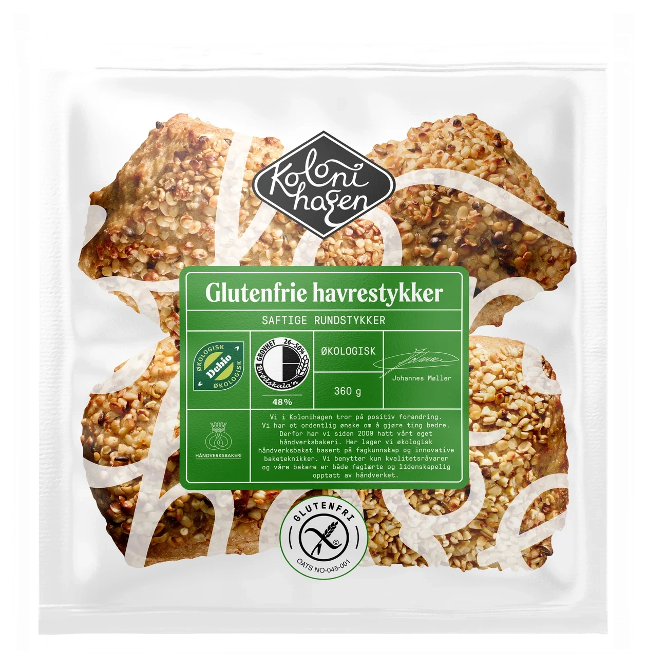 Glutenfrie havrestykker