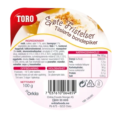 Toro Tilslørte Bondepiker Porsj 2.3kg
