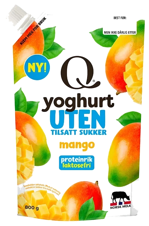 Yoghurt Mango U/sukker 800g Q