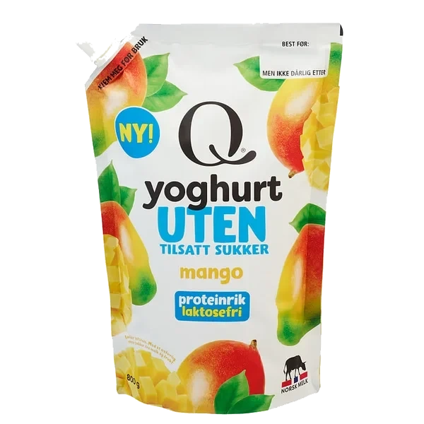 Yoghurt Mango U/sukker 800g Q