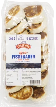 Hjertefiskekaker 700g Engerviks