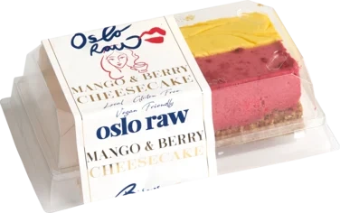 Mango & Berry Cheesecake 2pk 180g Oslo Raw