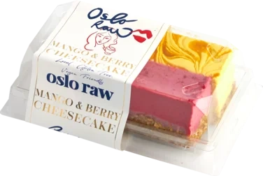 Oslo Raw Mango & Berry Cheesecake 2-pk 180g