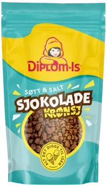 Sjokoladekrønsj 80g Diplom-is