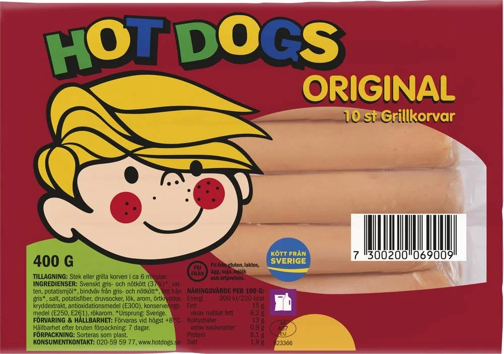 Hot Dogs Grillkorv 10-p