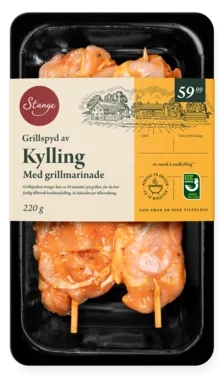 Grillspyd Kylling med Grillmarinade 220gstange