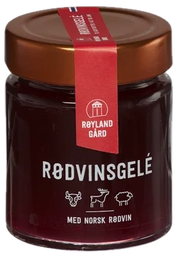 Rødvinsgelé 155g Røyland