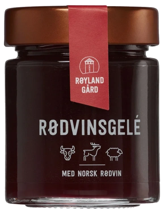 Rødvinsgelé 155g Røyland