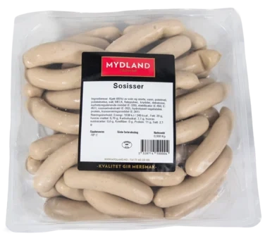 Sosisser Ca 1kg Frys Mydland