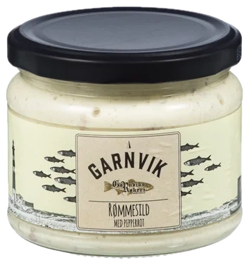 Rømmesild m/Pepperrot 300g Garnviks Røkeri