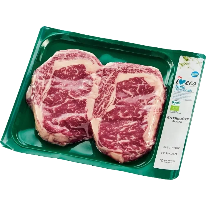 Entrecôte skivad ca 425g KRAV ICA I love eco