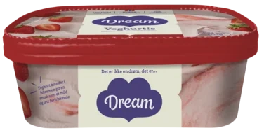 Dream Yoghurtis Jordbær 640ml Diplom-Is
