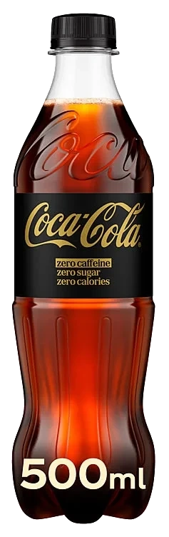 Coca-Cola Zero Koffeinfri 0,5l flaske
