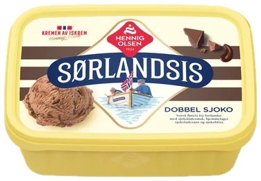 Sørlandsis Dobbel Sjoko 1,2l Hennig-Olsen