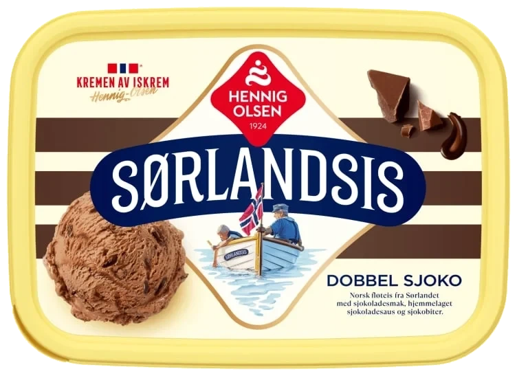 Sørlandsis Dobbel Sjoko 1,2l Hennig-Olsen