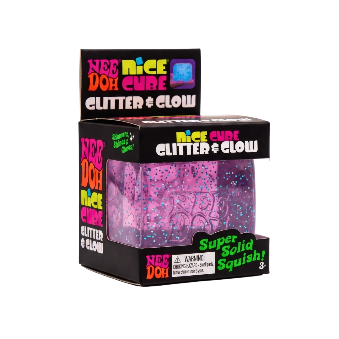 NeeDoh Nice Cube Glitter & Glow