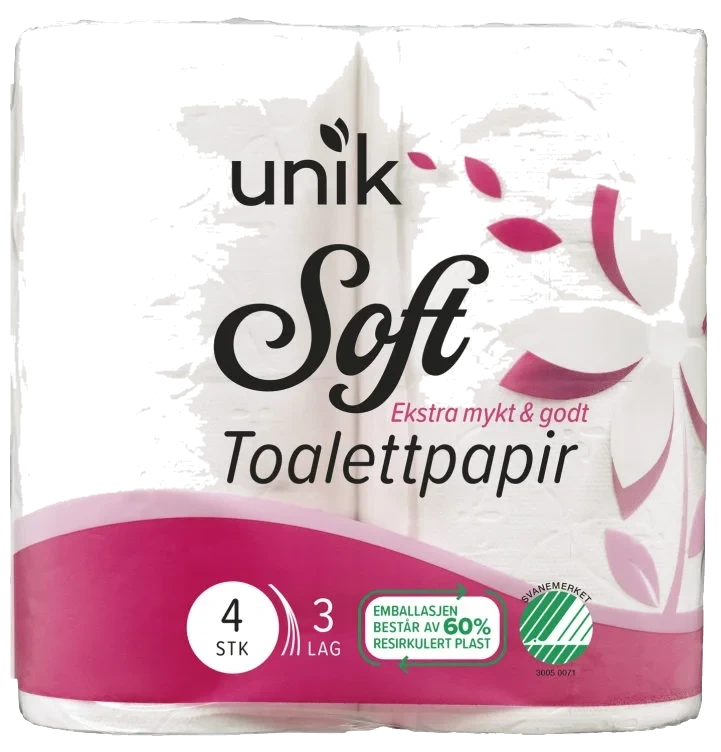 Toalettpapir Soft 4rl Unik