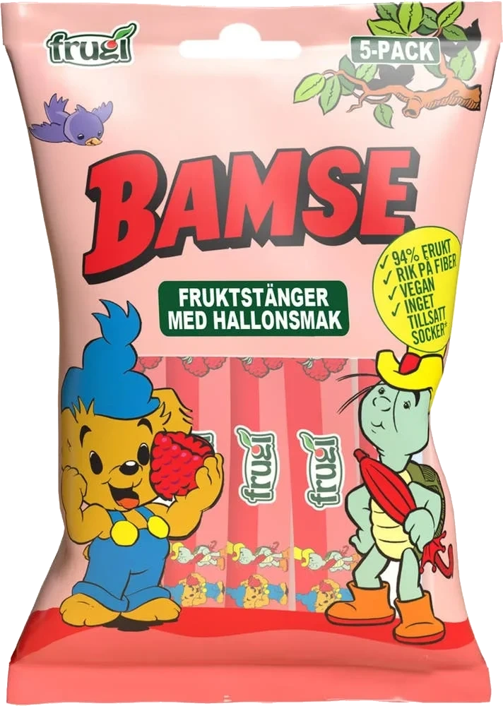 Fruktstång Hallon 5-p