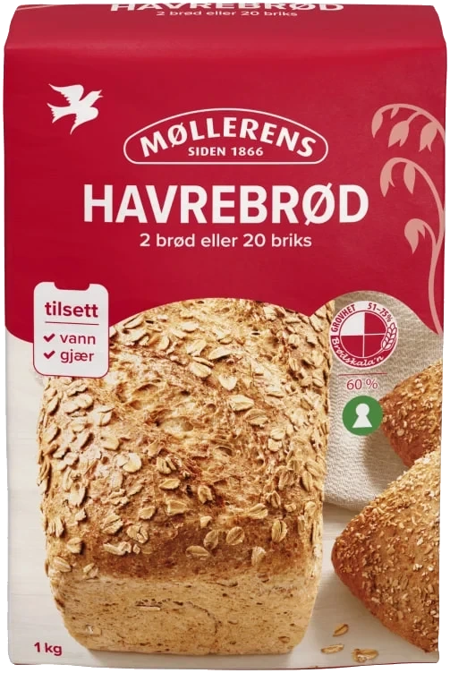 Havrebrød Melmiks 1kg Møllerens