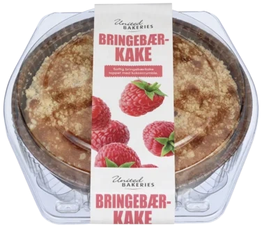 Bringebærkake 280g United Bakeries