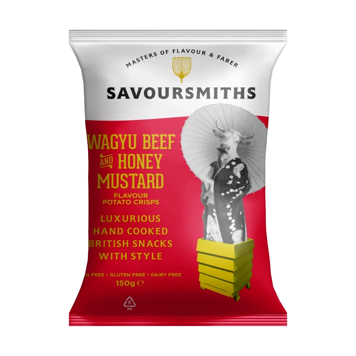 SAVOURSMITHS Wagyu Beef & Honey Mustard Potato Crisps 150 g