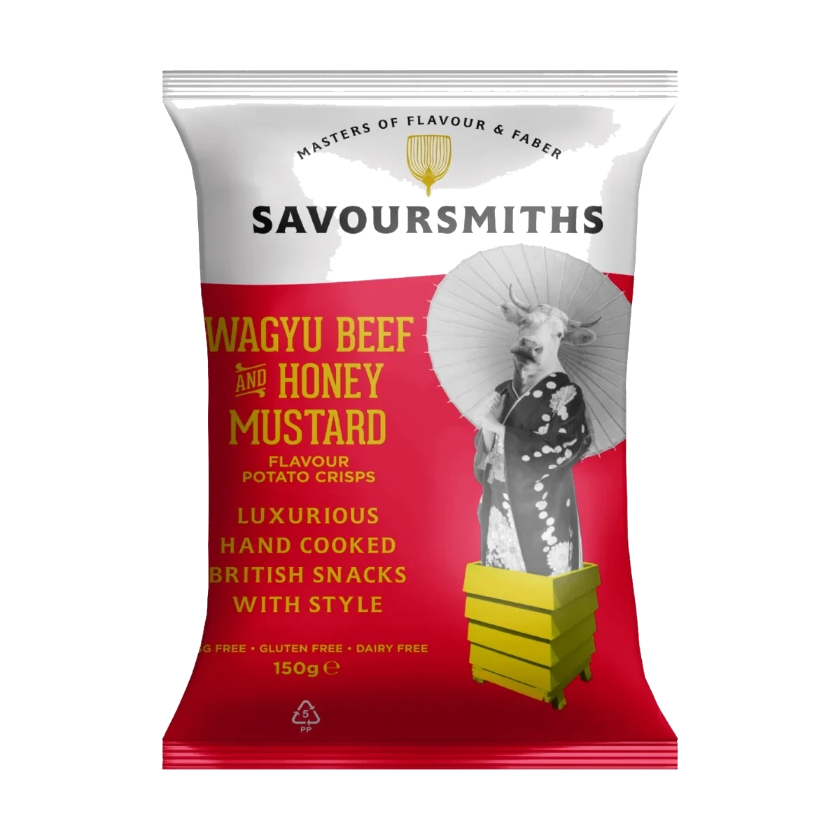 SAVOURSMITHS Wagyu Beef & Honey Mustard Potato Crisps 150 g
