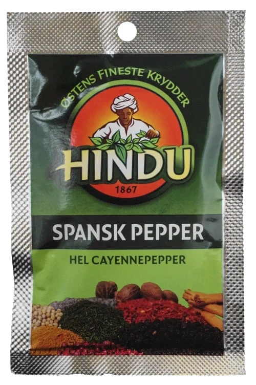 Spansk Pepper Hel Pose Hindu