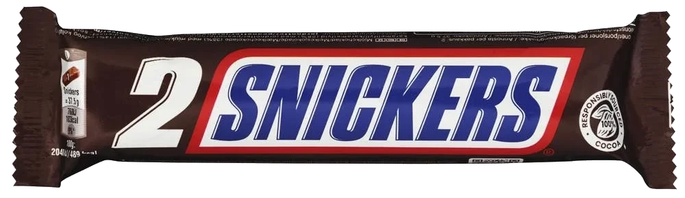 Snickers Duo med karamell og peanøtter