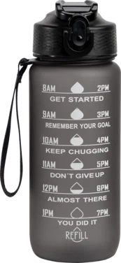 Drikkeflaske Black 600ml Hollywood Motivational Bottle