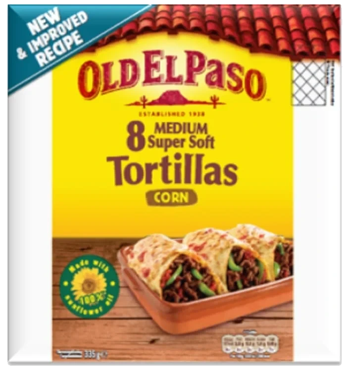 Tortillas Corn Super Soft 8stk 335g Old El Paso
