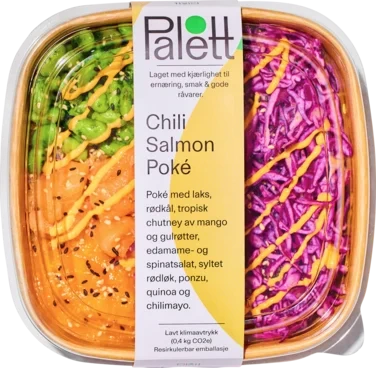 Chili Salmon Poké 320g Palett